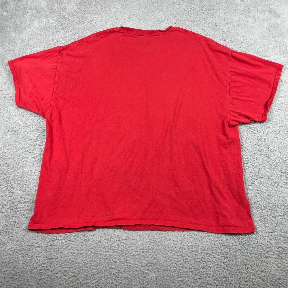 King Life Lion Popular‎ Poison Graphic T-Shirt Mens 3XL Red Cotton Streetwear